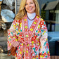 Nicole Kimono Cardigan - Pink Multi