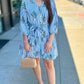 Gabby Garden - Blue Stripes & Florals