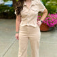 Dear John Riveter Jumpsuit - Tan