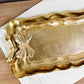 Gold Tray With Bow - Large