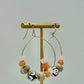 Mixed Ceramic Bead Hoop Earrings