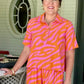 Ivy Jane Swing Popover Top - Tangerine