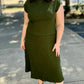Michael Stars Shania Midi Skirt - Matcha