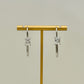 Silver & Crystal Hook Earrings