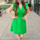 Dear John Martha Ruffle Sleeve Dress - Green