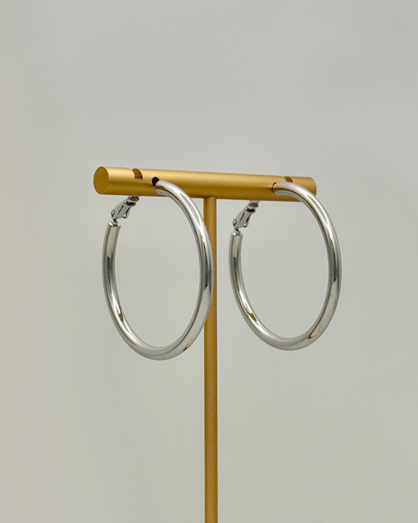 Silver Hoop Earrings - Small