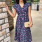 Uncle Frank Midi Dress - Navy