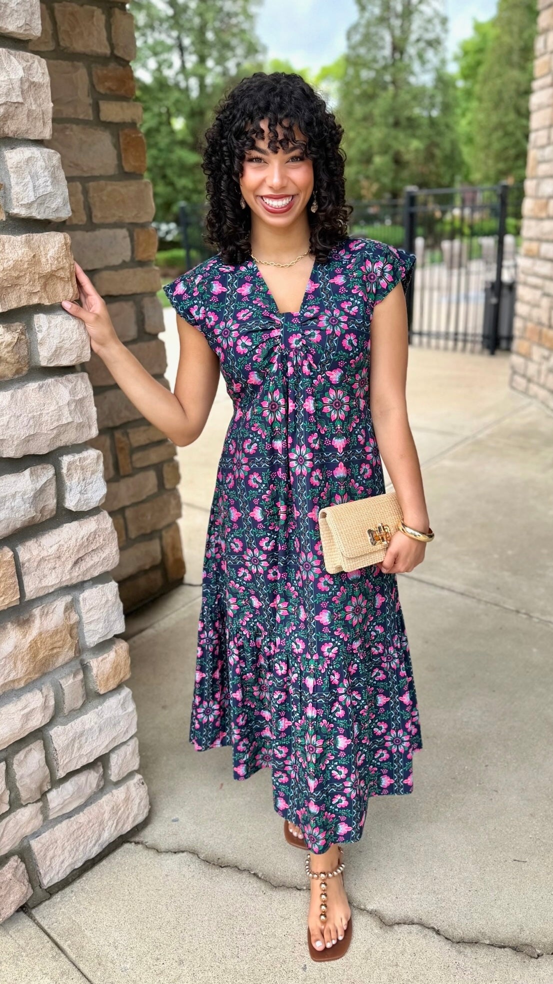 Uncle Frank Midi Dress - Navy