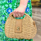 Khaki Straw Bag