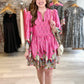 Frances Floral Dress - Pink