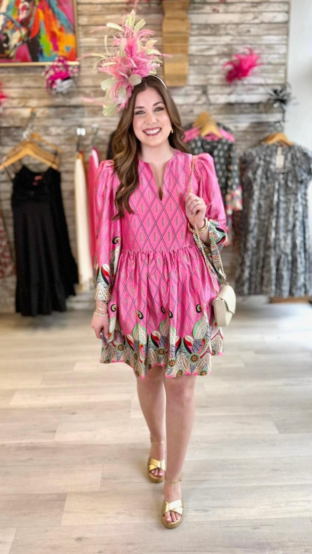 Frances Floral Dress - Pink