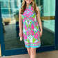 Tabi Pink & Lime Saddle & Bit Dress