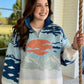 Blue Multi Mountian Scape Sweater