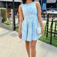 Katie Tweed Dress - Blue