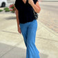 Florentine Wide Leg Pant - Light Wash
