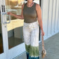 XCVI Terraced Wide Leg Pant - Khaki Blend