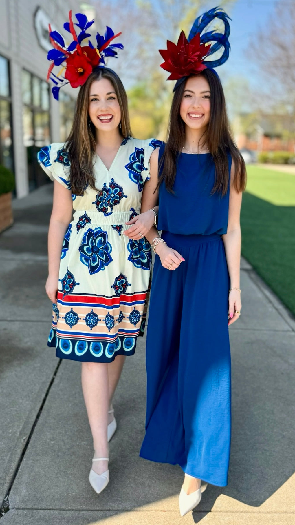 Arianna Geometric Floral Dress