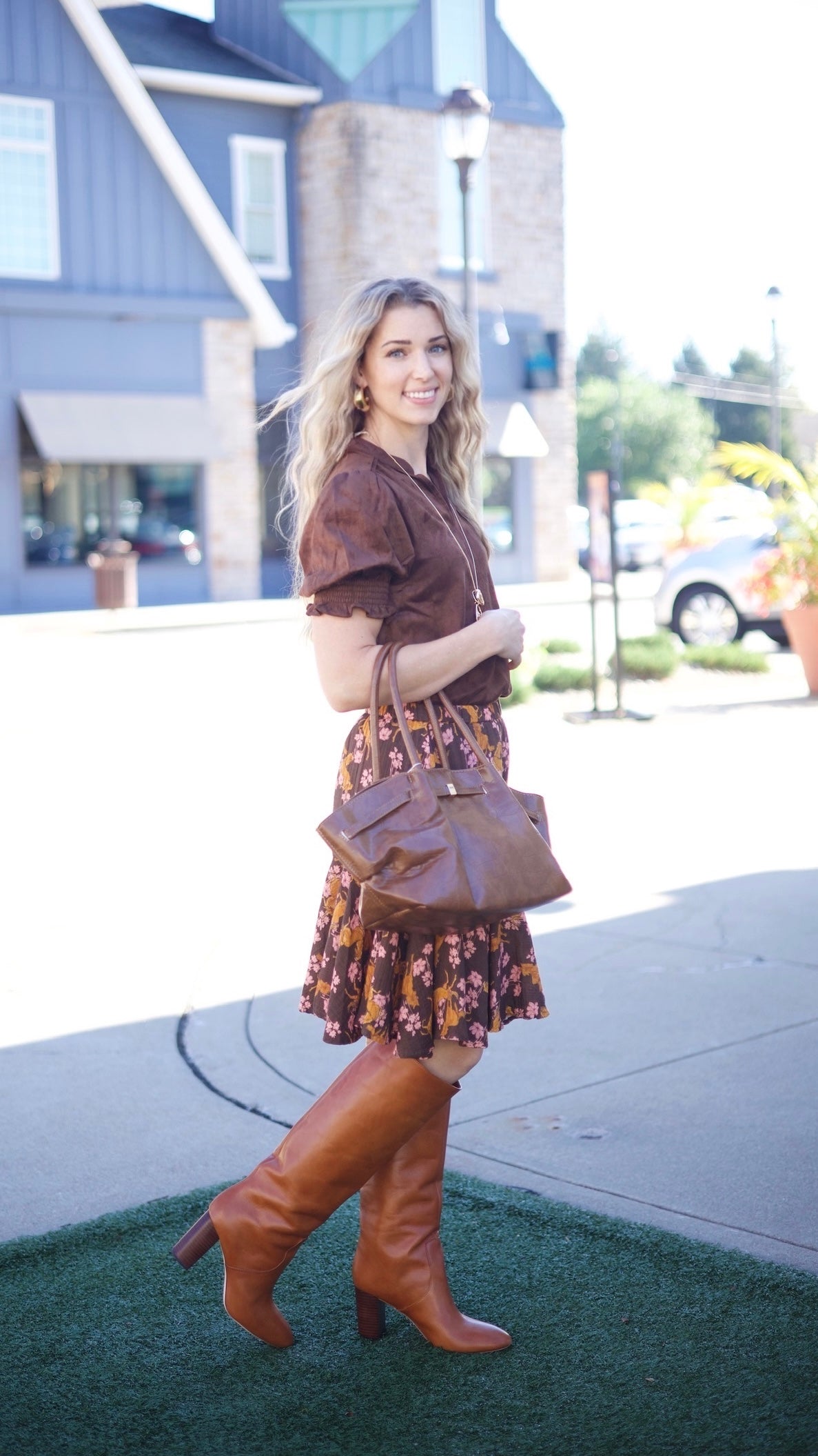 Ivy Jane Horsing Around Skirt - Brown