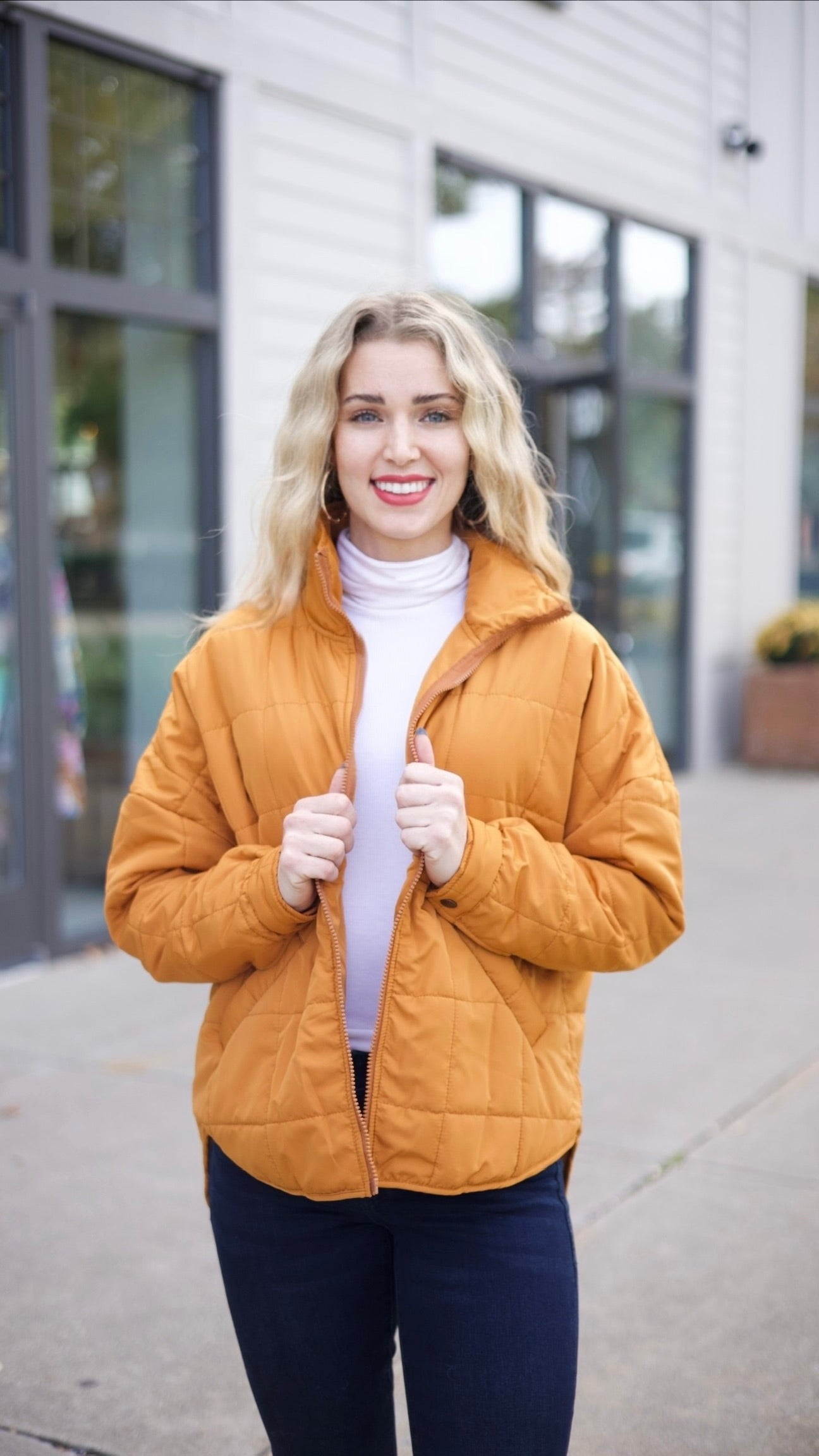 Jeanne Puffer Jacket - Butterscotch