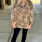 Into The Wild Animal Print Button Blouse