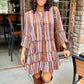 Uncle Frank Multi Tiered Plaid Dress