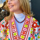 Nicole Kimono Cardigan - Pink Multi