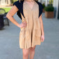 Color Pop Poplin Dress - Tan/Black