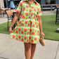 Uncle Frank Swing Shirt Dress - Aqua
