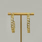 Gold Chain Hoop Earrings