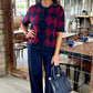 Erin High Waist Wide Leg Ponte Pant - Navy