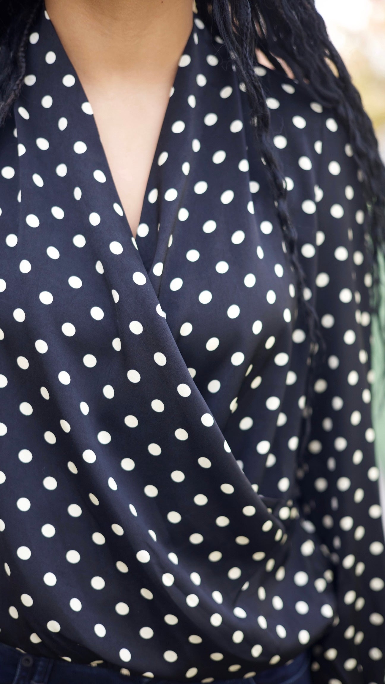 Penny Polka Dot Blouse - Black