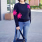 Farrah Sweater - Black/Pink