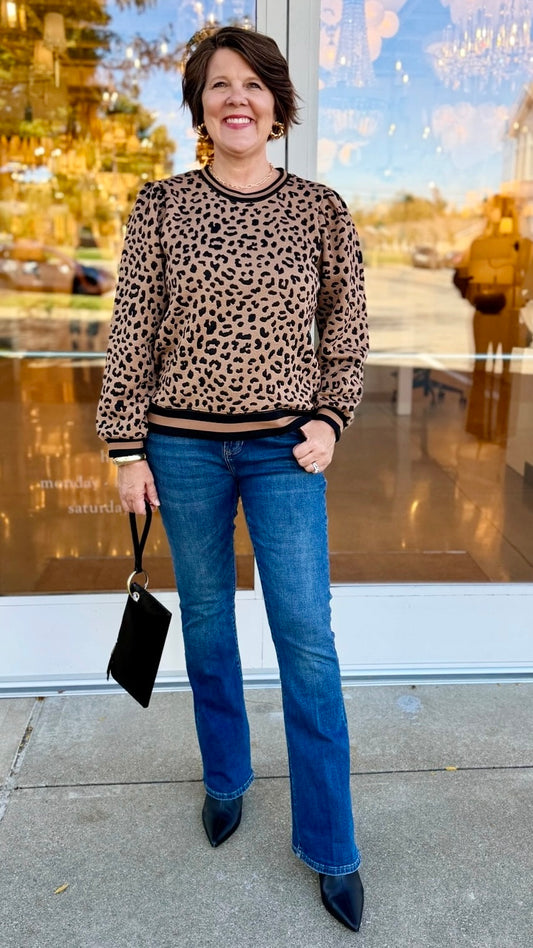 Brigitte Animal Print Pullover