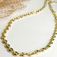 Gold Mariner Chain Link Necklace - Long