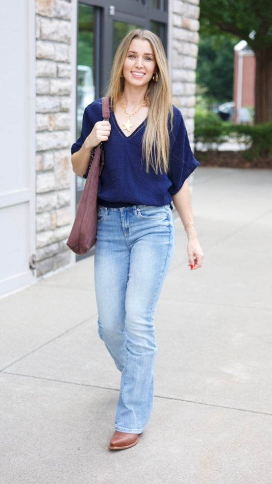Michael Stars Imani Dolman Sleeve Top - Nocturnal