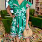Arianna Mint Flora Dress