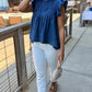 Ivy Jane Tucked Denim Top - Indigo