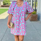 Ivy Jane Big Roses Dress - Fuchsia