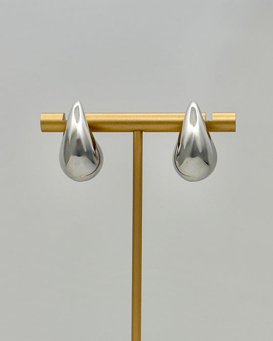 Small Raindrop Earrings - Silver