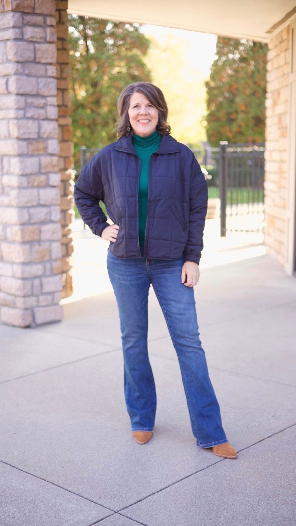 Jeanne Puffer Jacket - Black