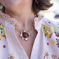 Wine Stone Necklace