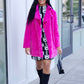 Ivy Jane Faux Fur Coat - Hot Pink