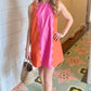 Hailey Sunkist Dress - Orange/Pink