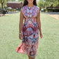Helena Midi Dress - Pink/Blue