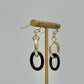 Link Earring - Burgundy