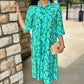 Uncle Frank Midi Swing Dress - Green