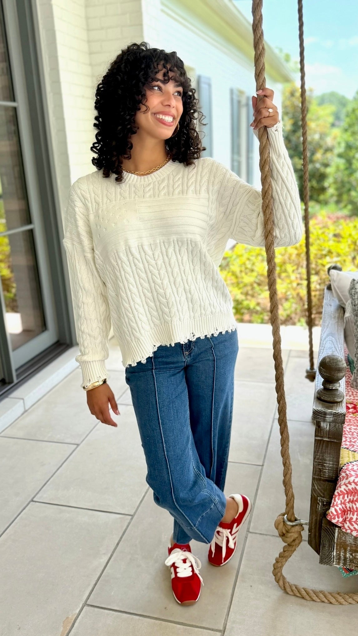 Dear John Rania Sweater - Off White