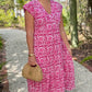 Uncle Frank Midi Dress - Hot Pink
