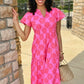 Uncle Frank Clip Daisy Dress - Pink