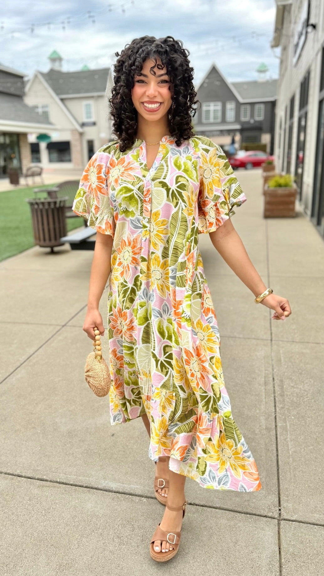 Ivy Jane Go With The Flow Dress - Olive